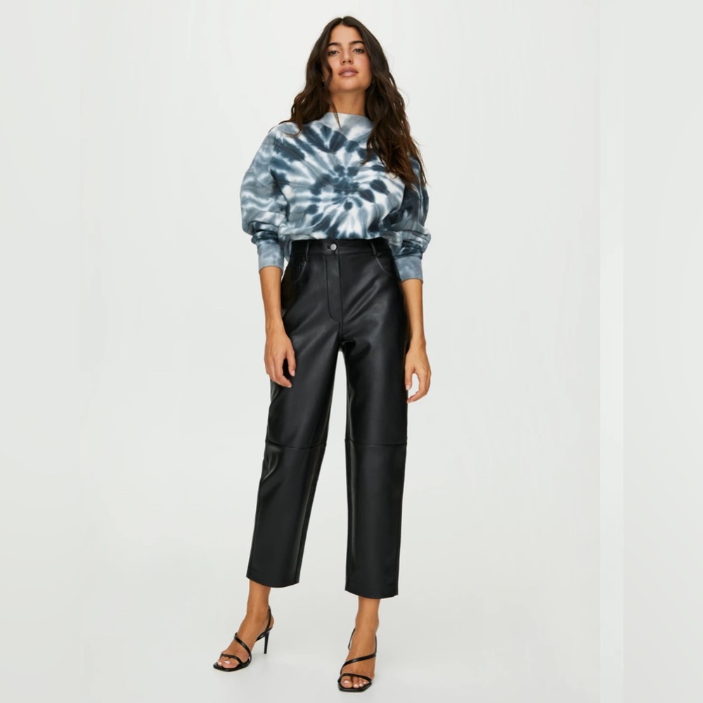 Wilfred Oracle Pant Vegan leather balloon-leg pants Size 2, loose fit